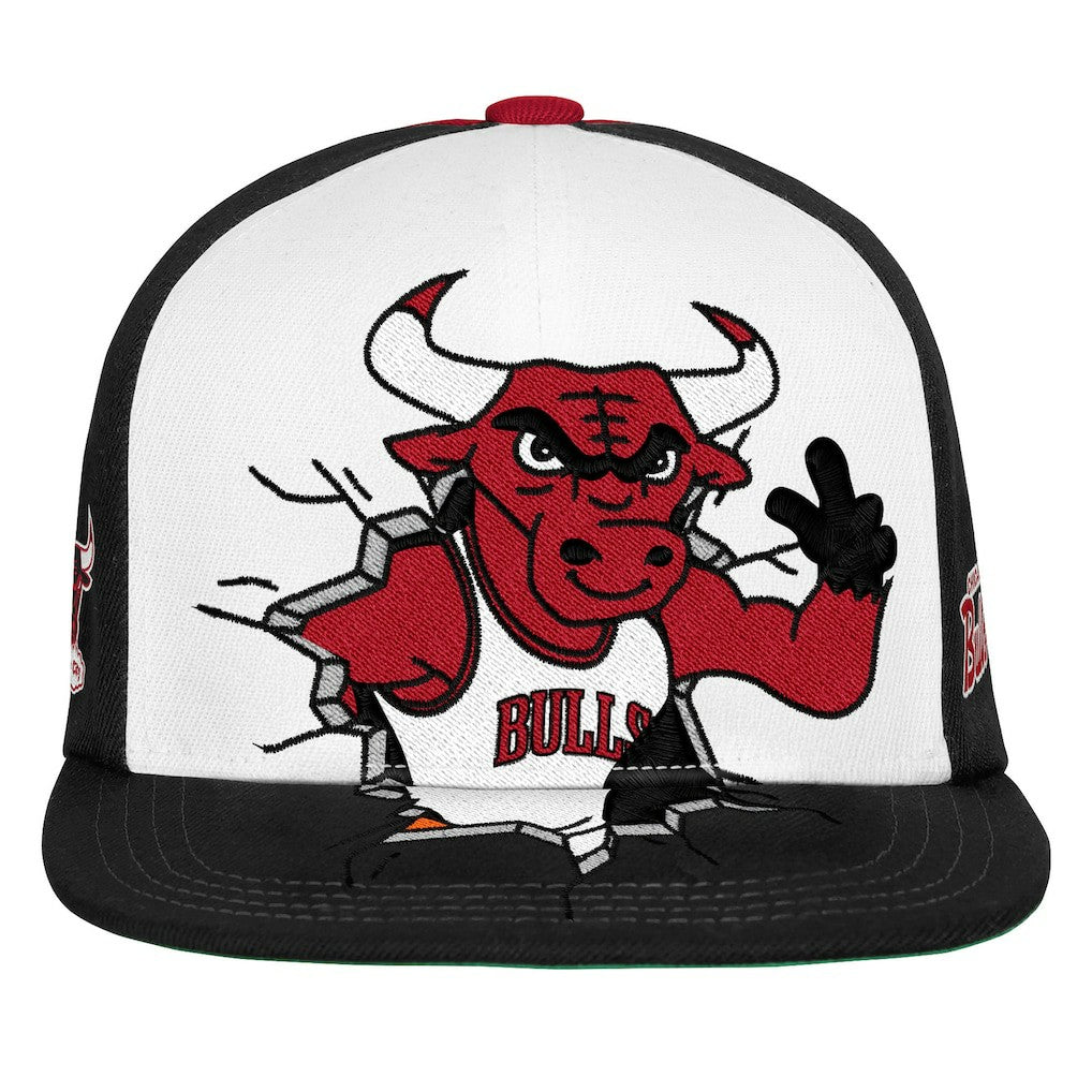 Mitchell & Ness Chicago Bulls Youth Mascot Snapback Hat Black