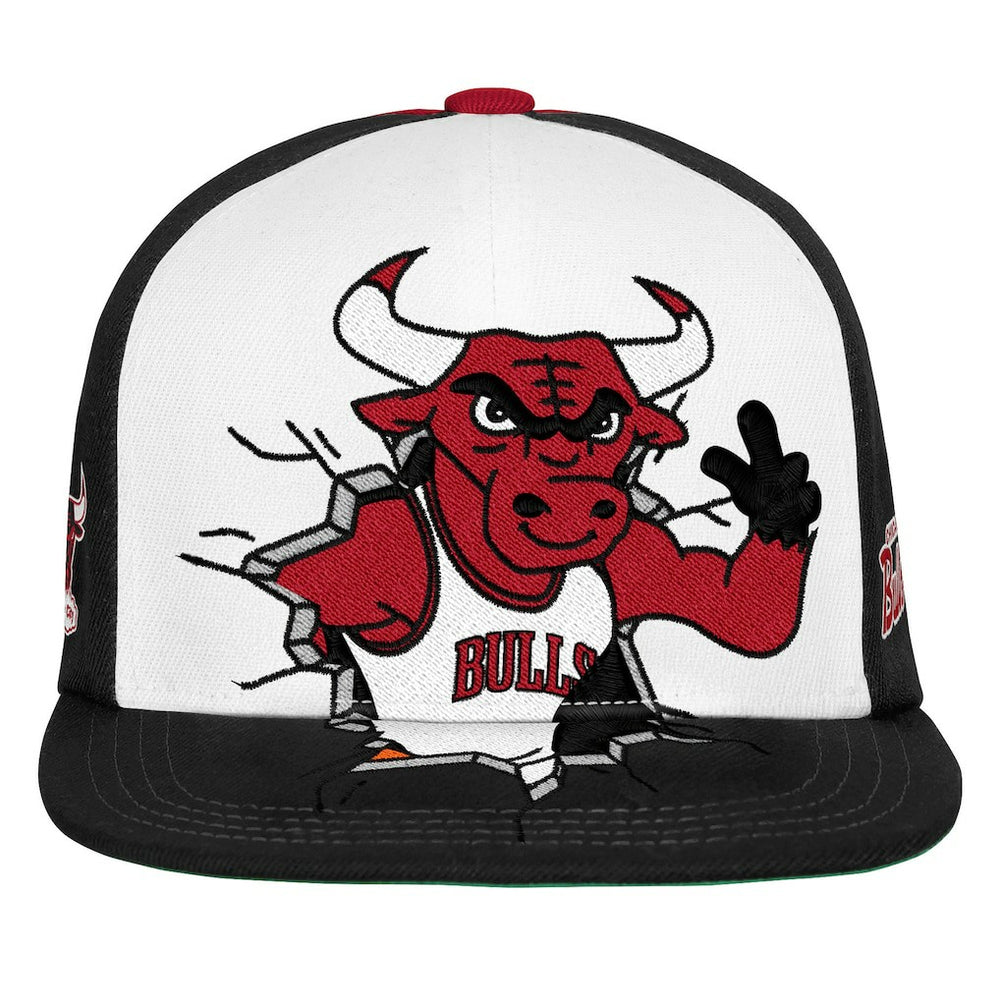 Mitchell & Ness Chicago Bulls Youth Mascot Snapback Hat Black