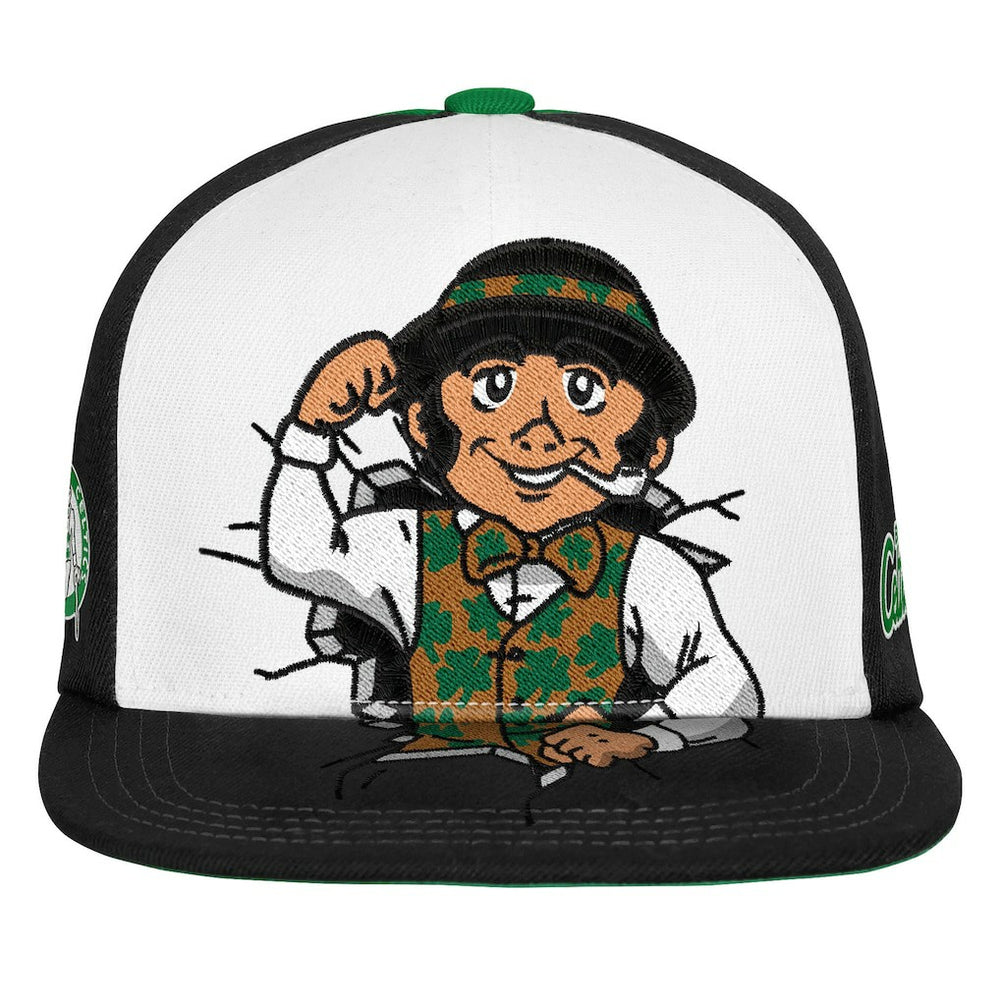 Mitchell & Ness Boston Celtics Youth Mascot Snapback Hat Green