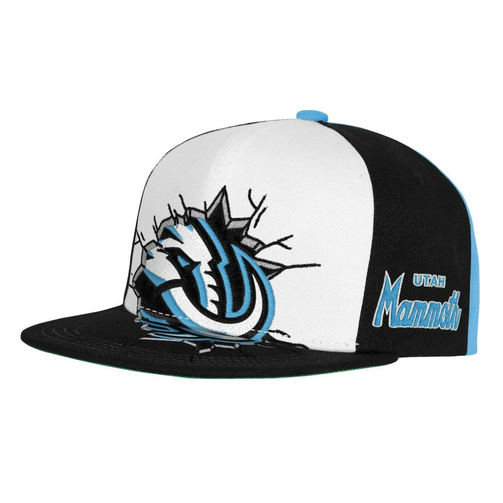Utah Mammoth Mitchell & Ness Youth Mascot Snapback Hat - Navy | NHL Lifestyle