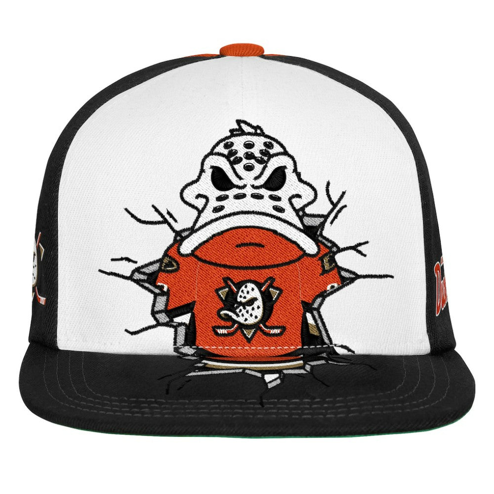 Anaheim Ducks Mitchell & Ness Youth Mascot Snapback Hat - Orange | NHL near me
