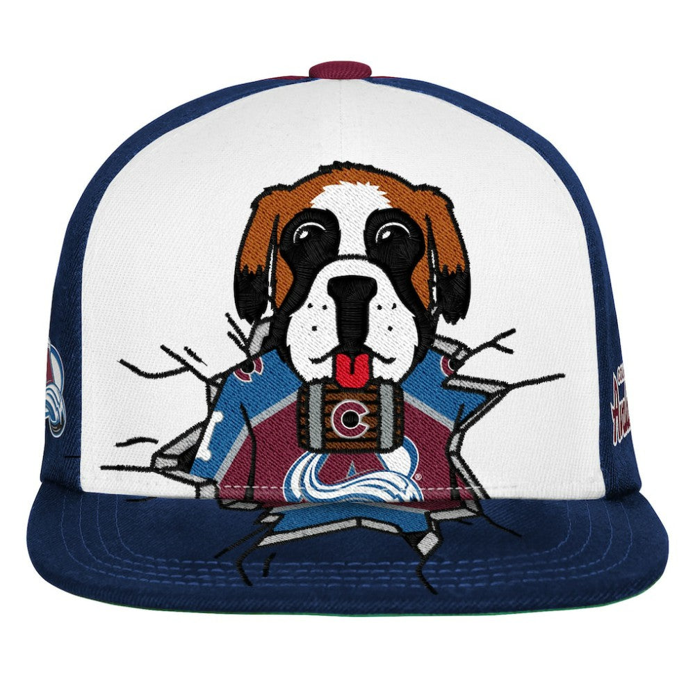 Colorado Avalanche Mitchell & Ness Youth Mascot Snapback Hat - Maroon | NHL on sale