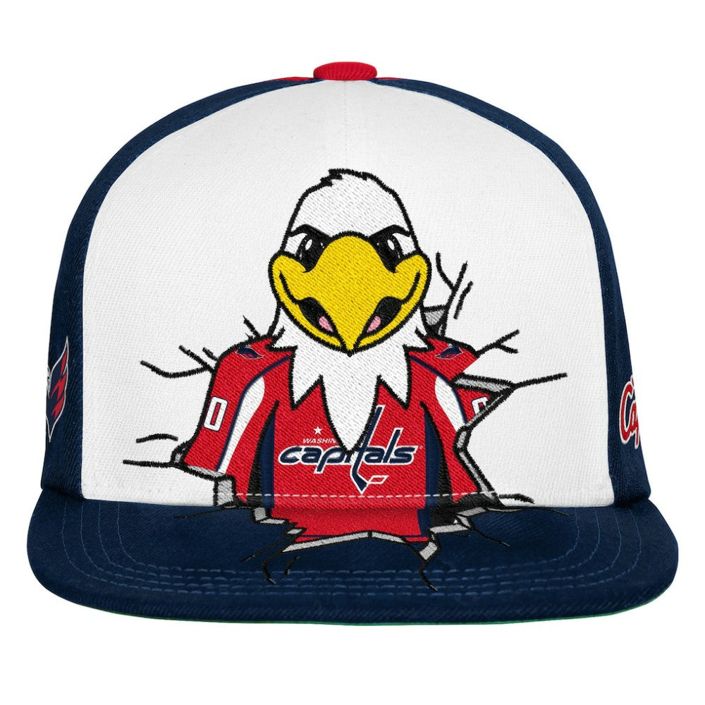 Washington Capitals Mitchell & Ness Youth Mascot Snapback Hat - Navy | NHL Clearance