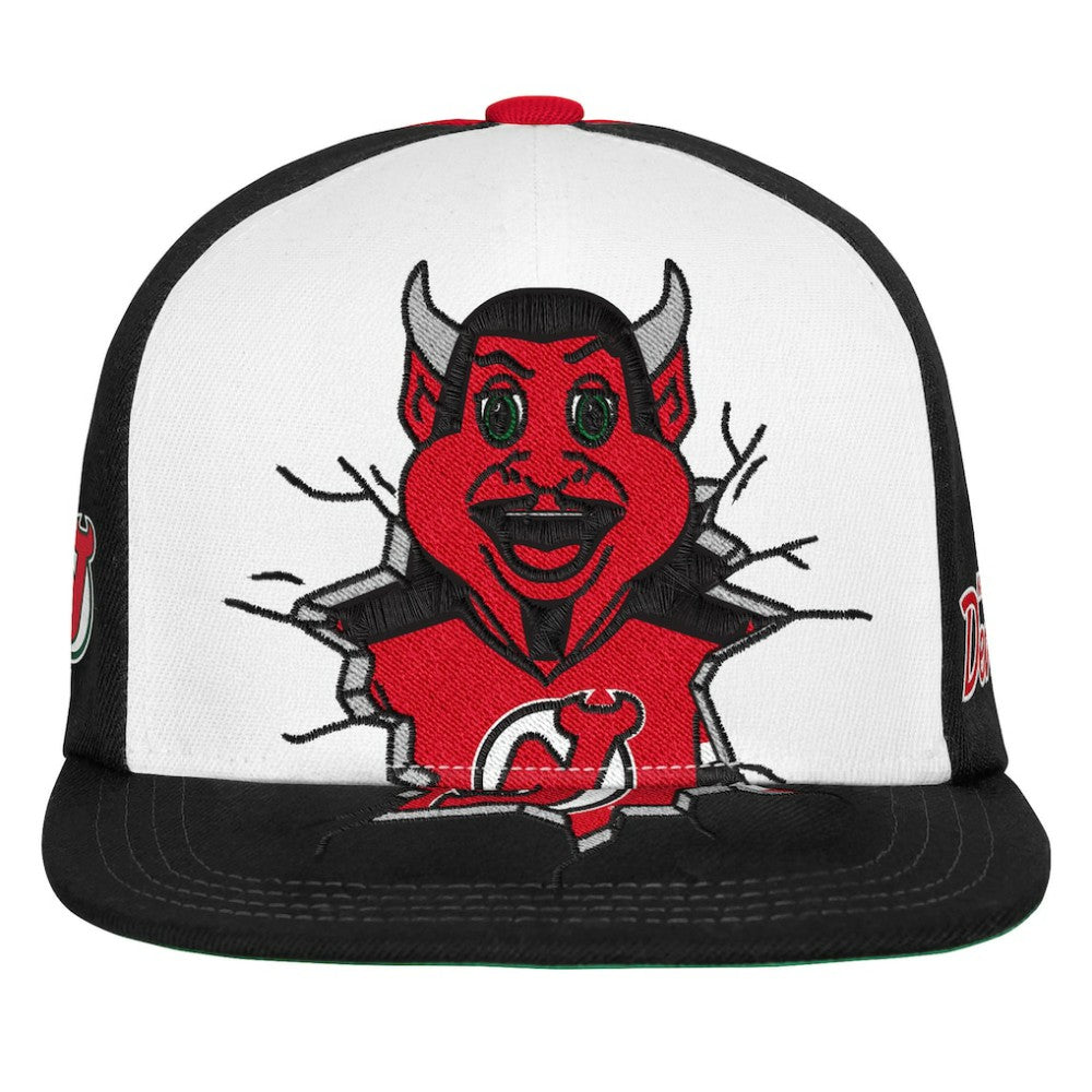New Jersey Devils Mitchell & Ness Youth Mascot Snapback Hat - Red | NHL discount