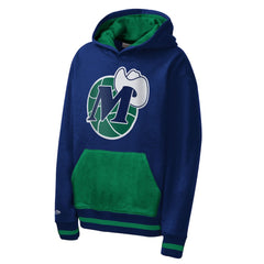 Mitchell & Ness Dallas Mavericks Youth Playmaker Fashion Fleece Hoodie Navy