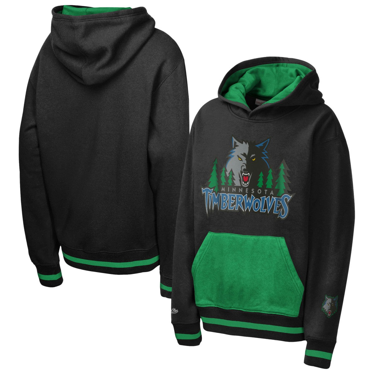 Mitchell & Ness Minnesota Timberwolves Youth Playmaker Fashion Fleece Hoodie Navy