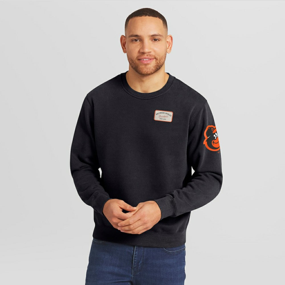 Baltimore Orioles Darius Rucker Collection by Fanatics Washed Crew Neck Pullover Sweatshirt Outlet