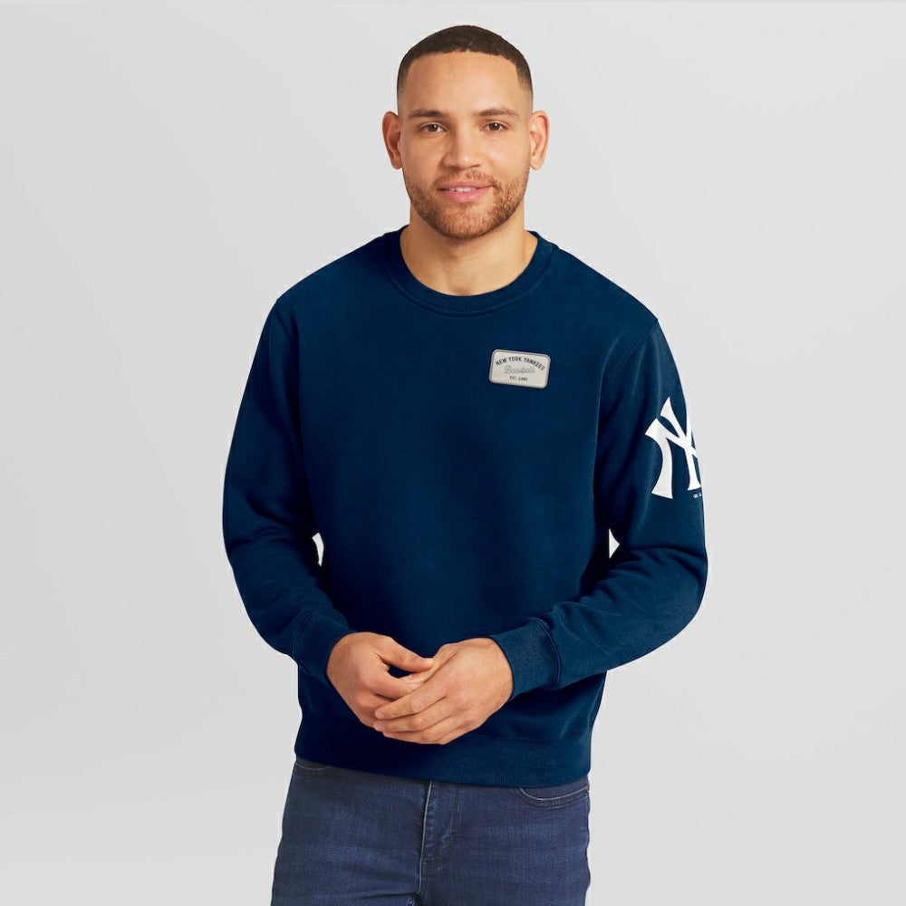 New York Yankees Darius Rucker Collection by Fanatics Washed Crew Neck Pullover Sweatshirt Sale