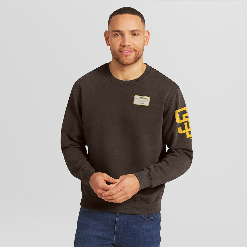 San Diego Padres Darius Rucker Collection by Fanatics Washed Crew Neck Pullover Sweatshirt for sale