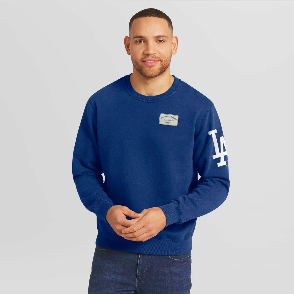 Los Angeles Dodgers Darius Rucker Collection by Fanatics Washed Crew Neck Pullover Sweatshirt Discount