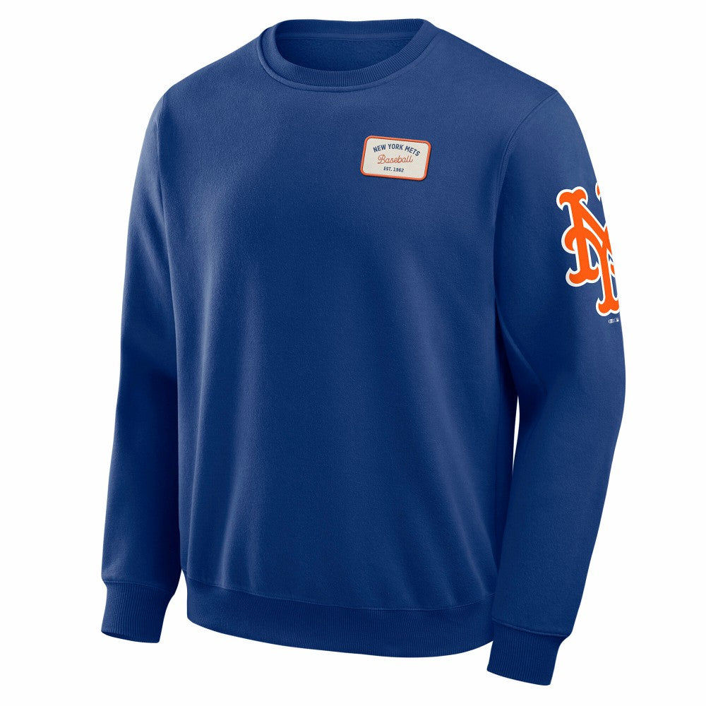 New York Mets Darius Rucker Collection by Fanatics Washed Crew Neck Pullover Sweatshirt Discount