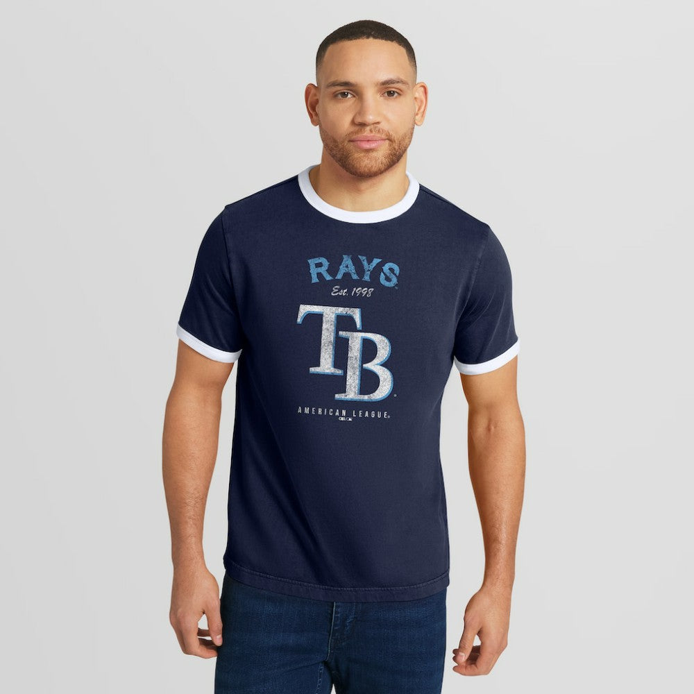 Tampa Bay Rays Darius Rucker Collection by Fanatics Washed Ringer T-Shirt Discount