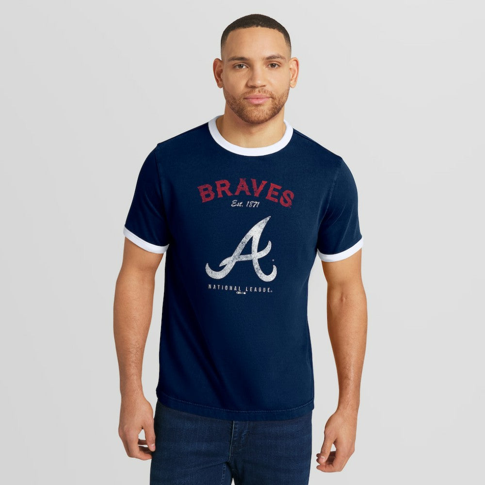 Atlanta Braves Darius Rucker Collection by Fanatics Washed Ringer T-Shirt Near Me