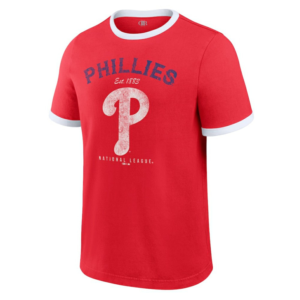 Philadelphia Phillies Darius Rucker Collection by Fanatics Washed Ringer T-Shirt Discount