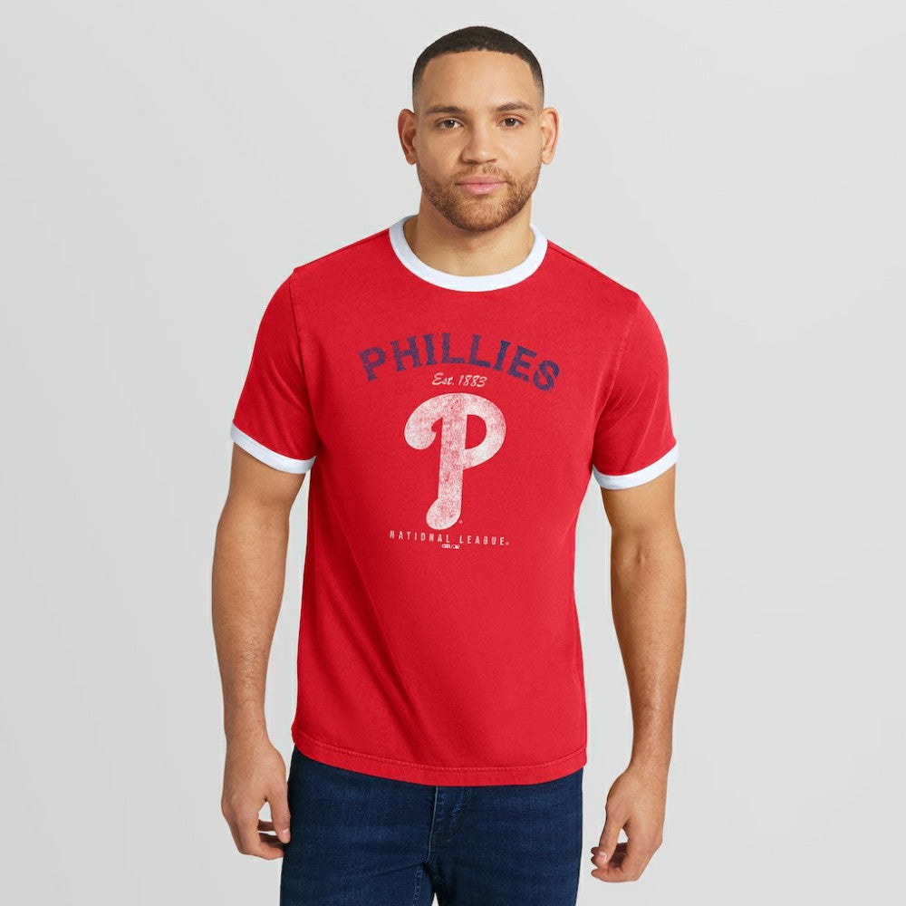 Philadelphia Phillies Darius Rucker Collection by Fanatics Washed Ringer T-Shirt Discount