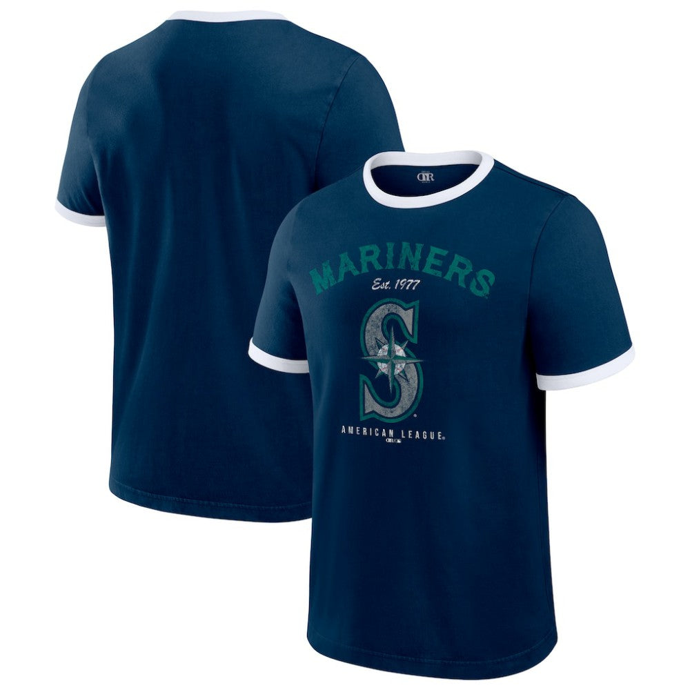 Seattle Mariners Darius Rucker Collection by Fanatics Washed Ringer T-Shirt for sale