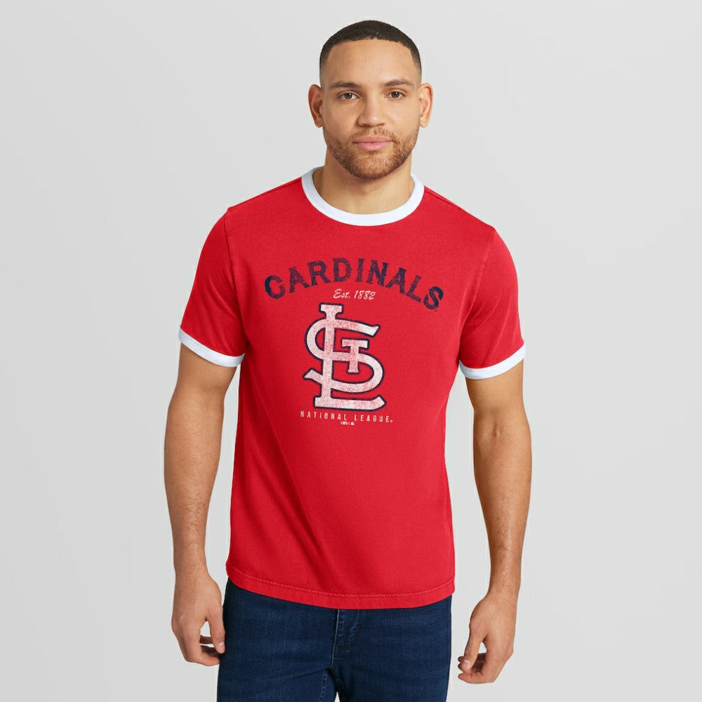 St. Louis Cardinals Darius Rucker Collection by Fanatics Washed Ringer T-Shirt Outlet