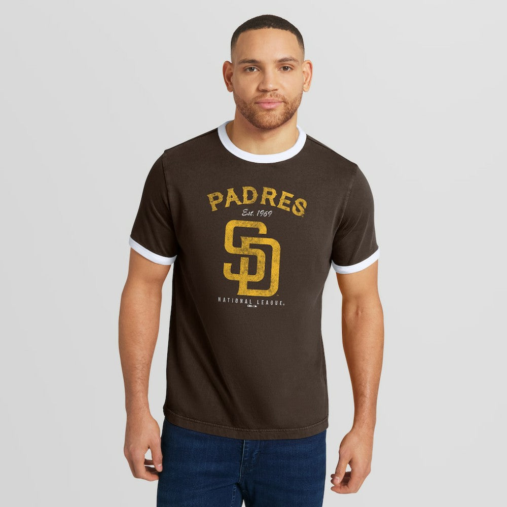 San Diego Padres Darius Rucker Collection by Fanatics Washed Ringer T-Shirt Outlet