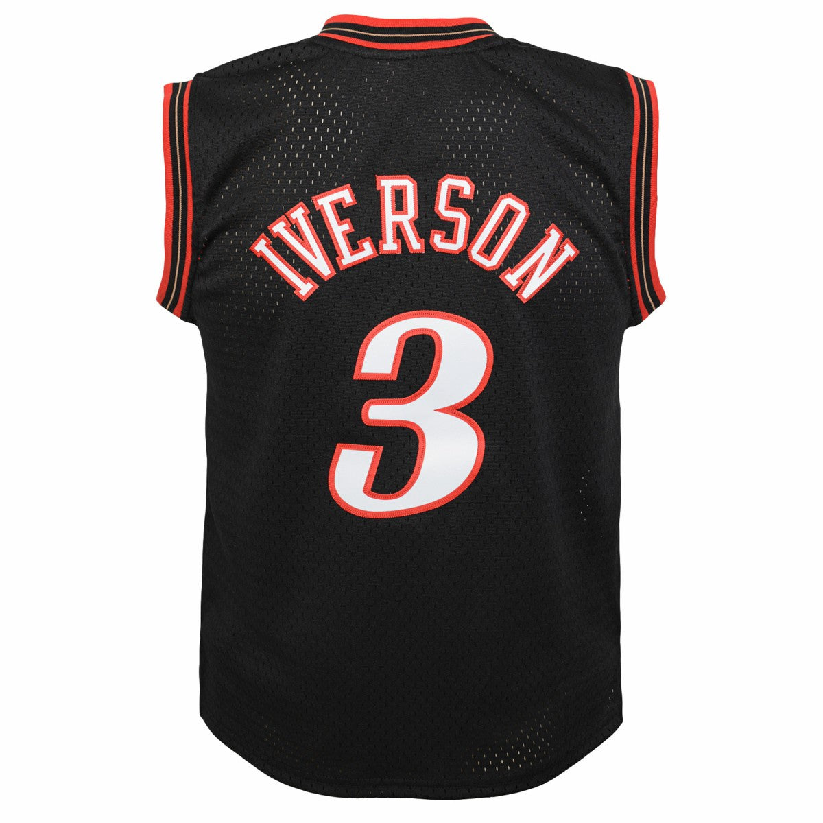 Mitchell & Ness Allen Iverson Philadelphia 76ers Youth 2000-01 Swingman Road Jersey Black