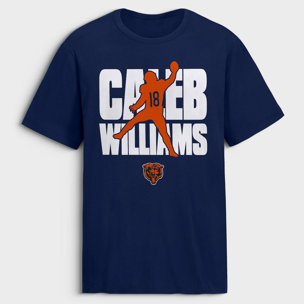 Caleb Williams Chicago Bears Silo T-Shirt - Navy - NFL