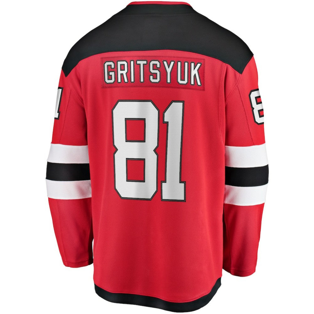 Arseny Gritsyuk New Jersey Devils Fanatics Home Breakaway Jersey - Red | Fanatics on sale