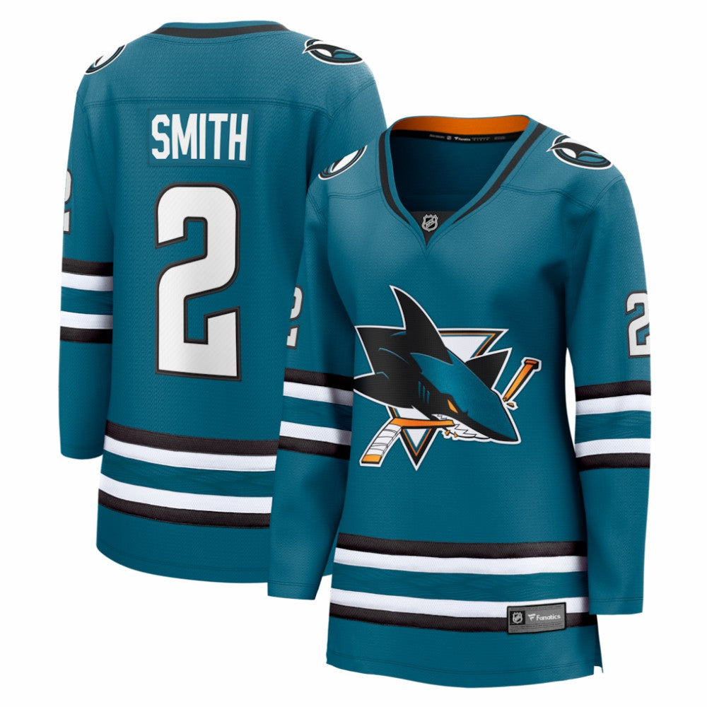 Will Smith San Jose Sharks Fanatics Women's Home Breakaway Jersey - Teal | Fanatics Lifestyle