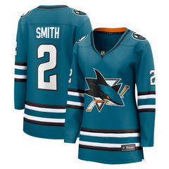 Will Smith San Jose Sharks Fanatics Women's Home Breakaway Jersey - Teal | Fanatics Lifestyle