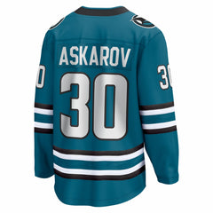 Yaroslav Askarov San Jose Sharks Fanatics Home Breakaway Jersey - Teal | Fanatics near me