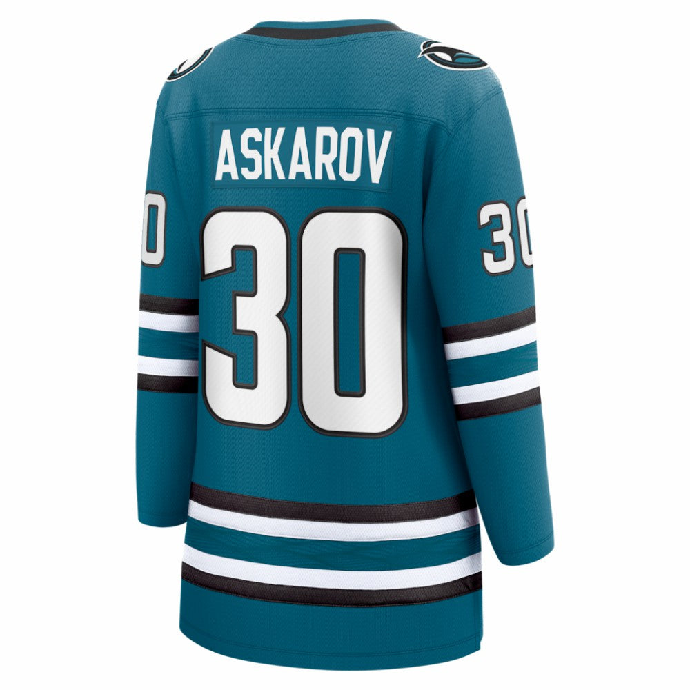 Yaroslav Askarov San Jose Sharks Fanatics Women's Home Breakaway Jersey - Teal | Fanatics discount