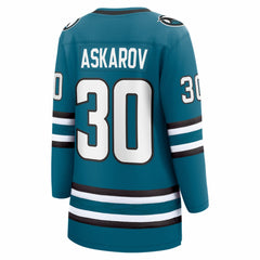 Yaroslav Askarov San Jose Sharks Fanatics Women's Home Breakaway Jersey - Teal | Fanatics discount