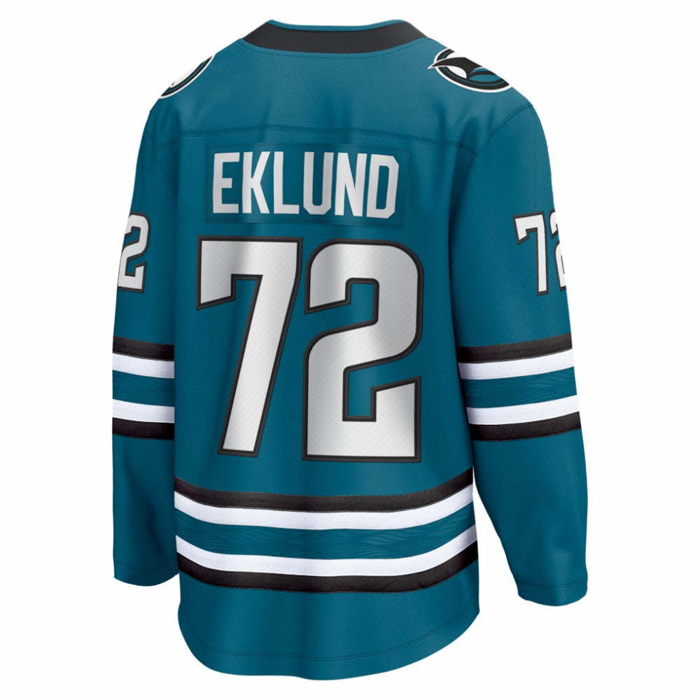 William Eklund San Jose Sharks Fanatics Home Breakaway Jersey - Teal | Fanatics online