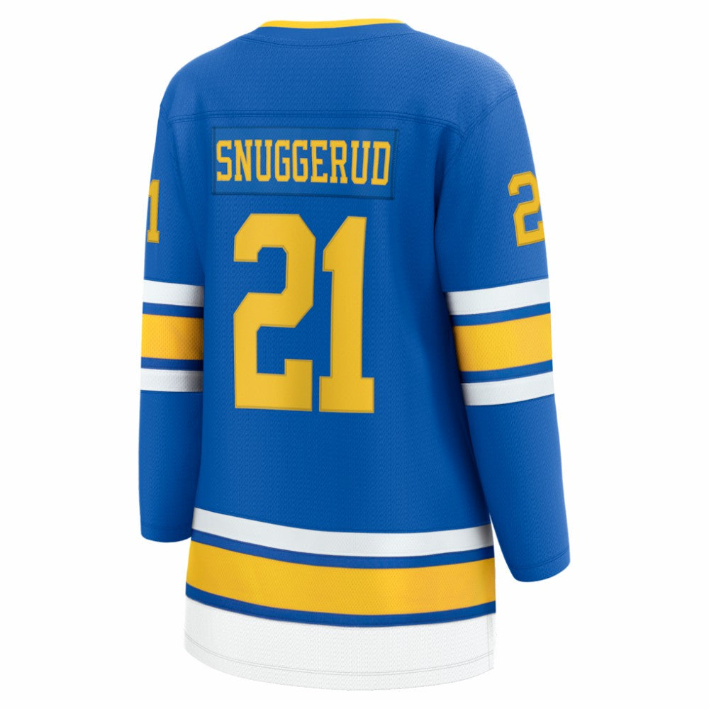 Jimmy Snuggerud St. Louis Blues Fanatics Women's Home Breakaway Jersey - Blue | Fanatics sale