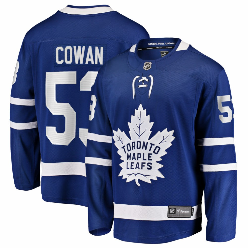 Easton Cowan Toronto Maple Leafs Fanatics Home Breakaway Jersey - Blue | Fanatics Lifestyle