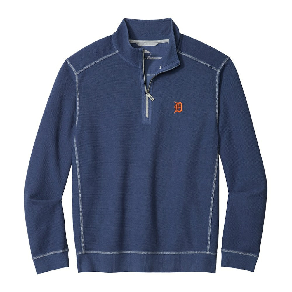 Detroit Tigers Tommy Bahama Montego Bay Half-Zip Sweatshirt for sale