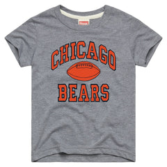 Chicago Bears Homage Youth Gridiron Tri-Blend T-Shirt - Gray - NFL
