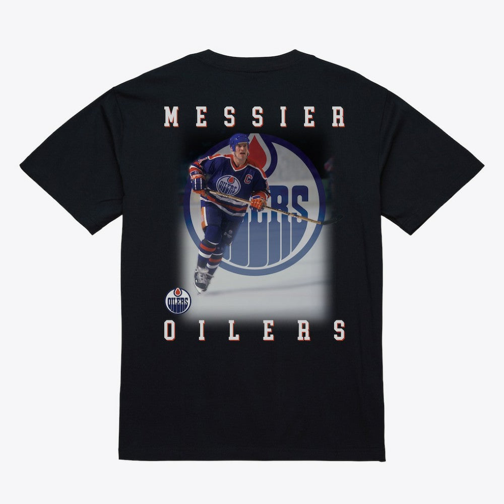 Mark Messier Edmonton Oilers Mitchell & Ness Photo T-Shirt - Black | NHL online