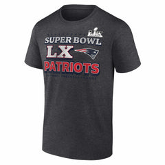 New England Patriots Super Bowl LX Big & Tall Battle Prep T-Shirt - Heather Charcoal - Fanatics