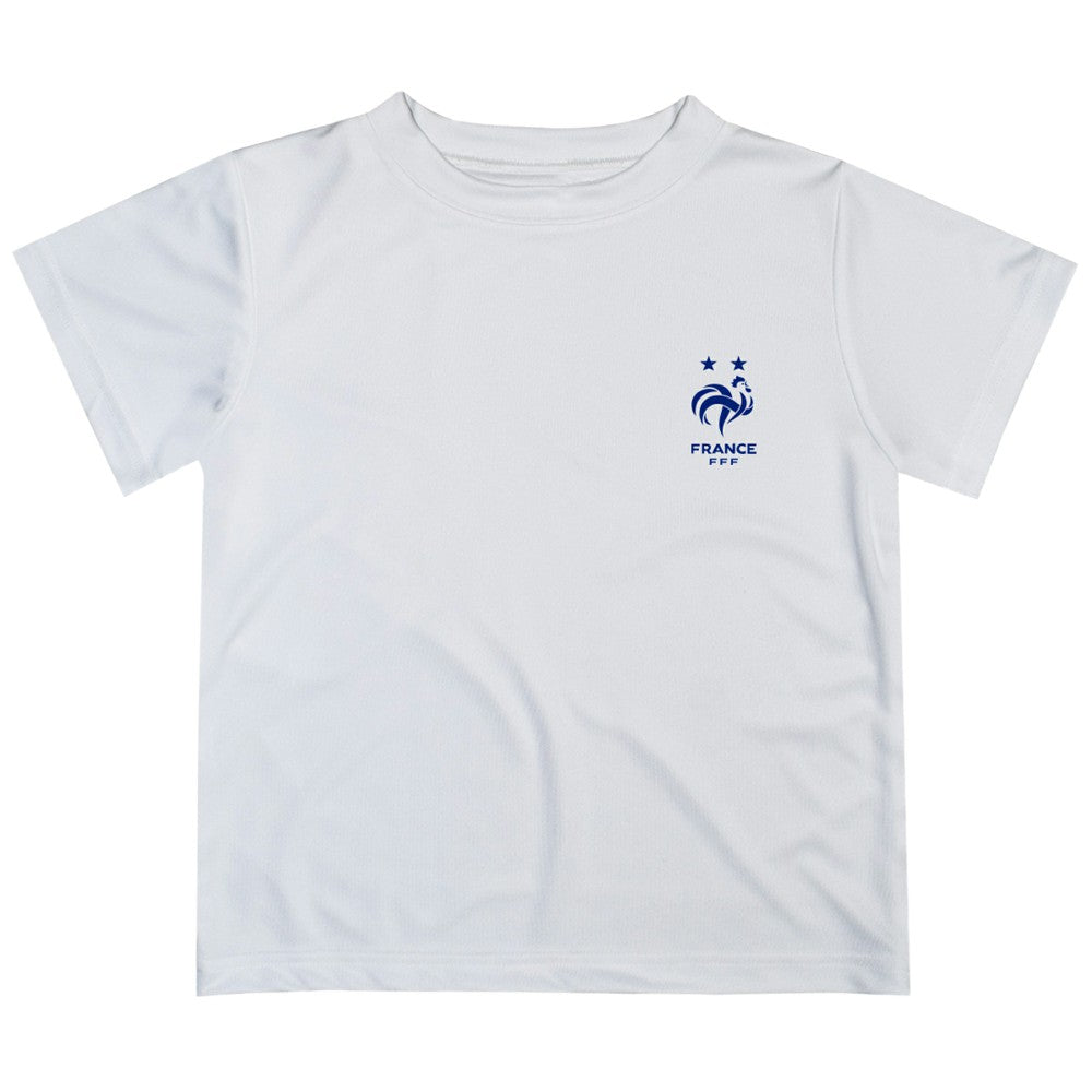 France National Team Vive La Fete Youth Impressions Artwork T-Shirt White