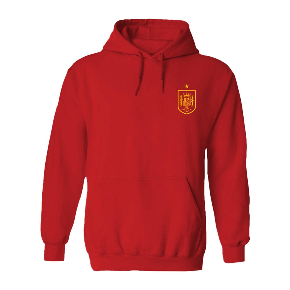 Spain National Team Vive La Fete Women's Impressions Artwork Hoodie Red