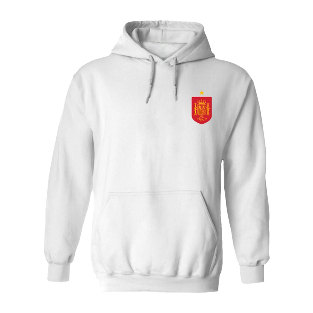Spain National Team Vive La Fete Women's Impressions Artwork Hoodie White