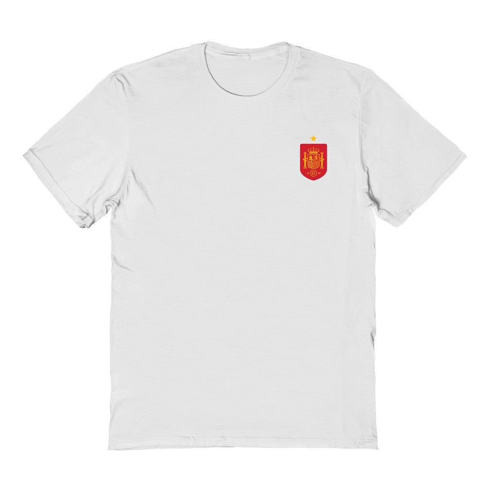Spain National Team Vive La Fete Women's Impressions Artwork Fitted T-Shirt White