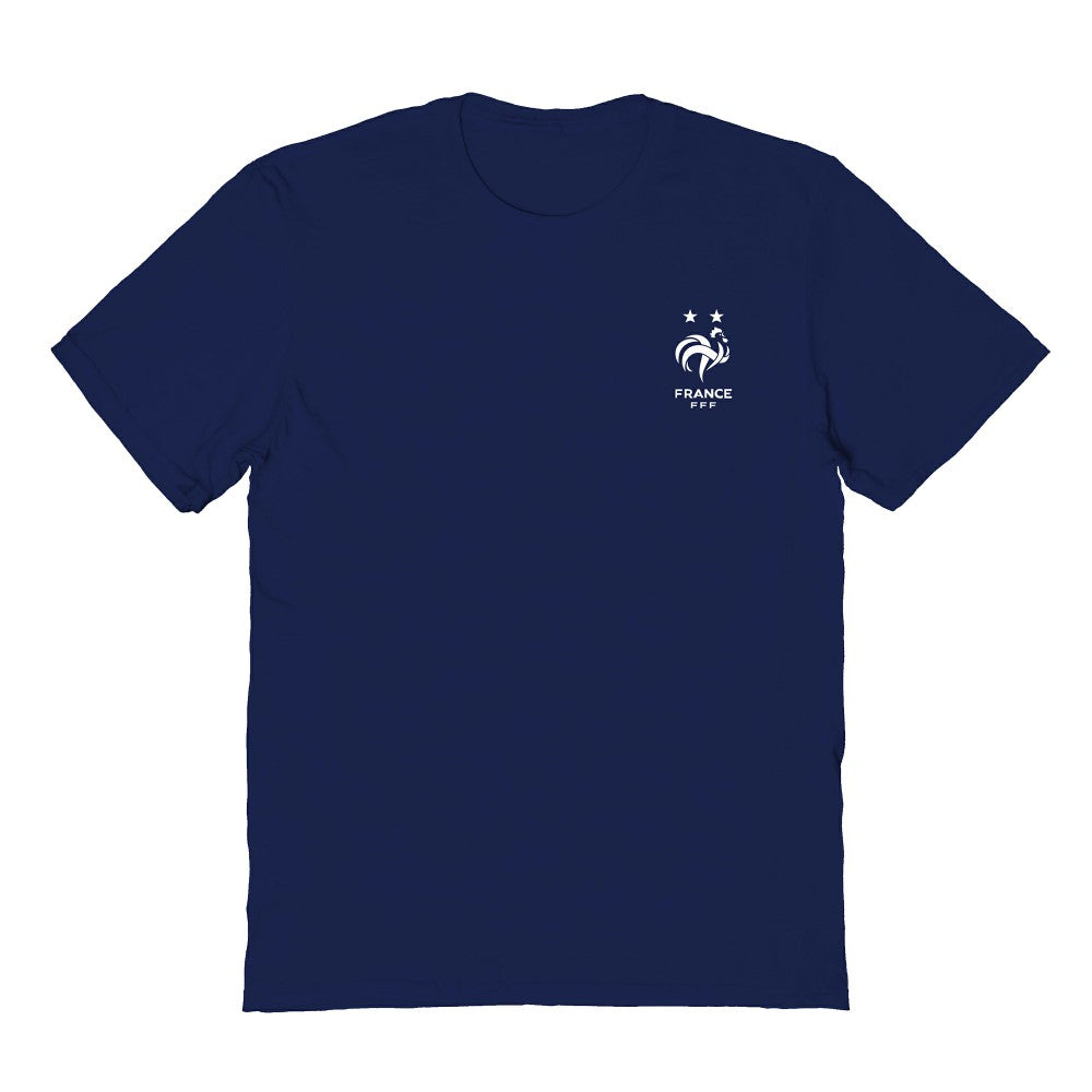 France National Team Vive La Fete Women's Impressions Artwork Fitted T-Shirt Navy