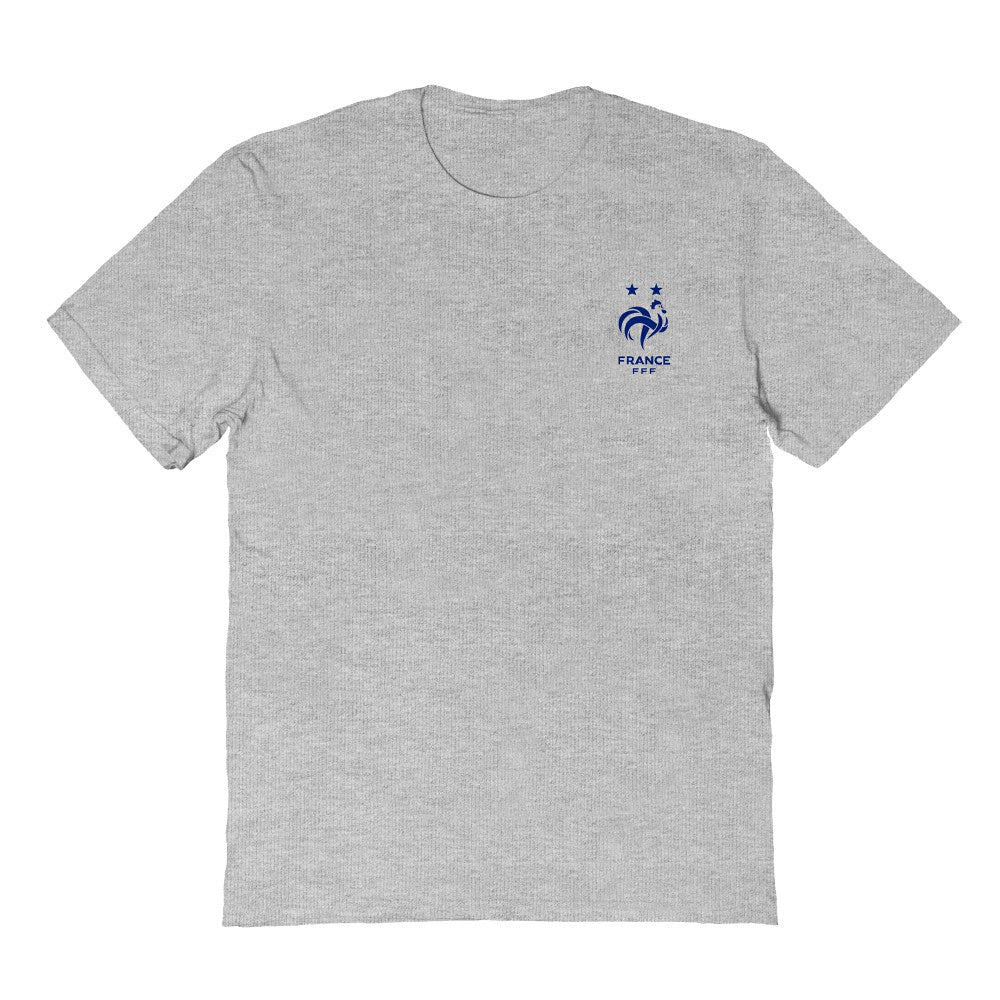 France National Team Vive La Fete Women's Impressions Artwork Fitted T-Shirt Gray