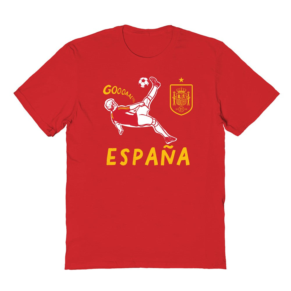 Spain National Team Vive La Fete Youth Chilena Style T-Shirt Red