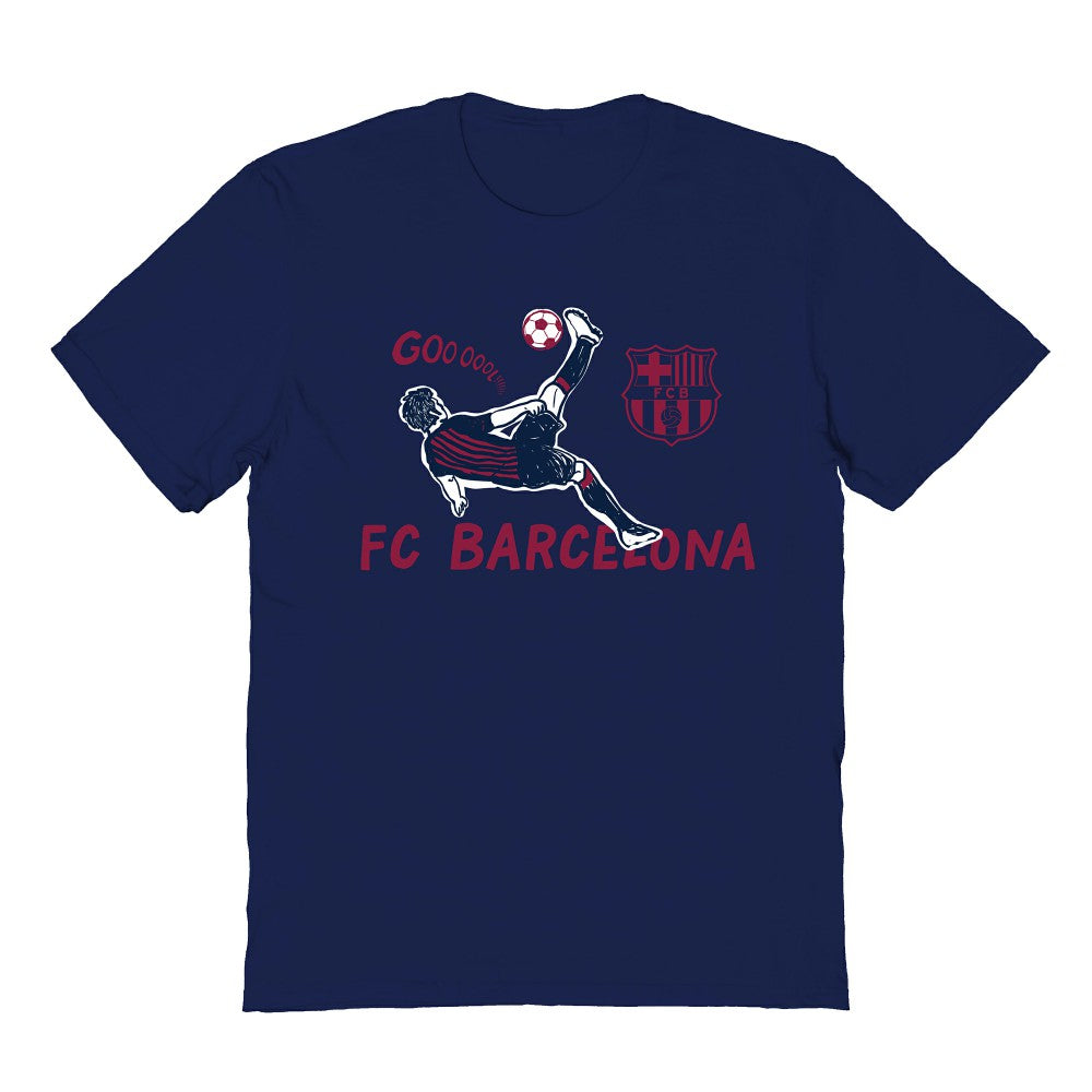 Barcelona Vive La Fete Youth Chilena Style T-Shirt Navy