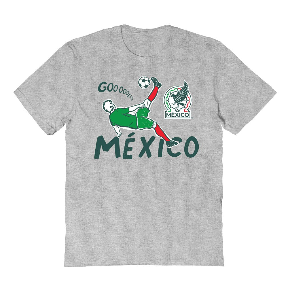 Mexico National Team Vive La Fete Youth Chilena Style T-Shirt Gray