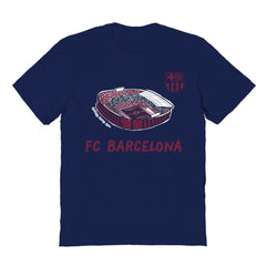 Barcelona Vive La Fete Youth Chilena Style T-Shirt Navy