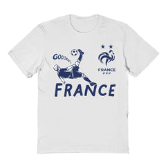 France National Team Vive La Fete Youth Chilena Style T-Shirt White