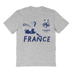France National Team Vive La Fete Youth Chilena Style T-Shirt Gray