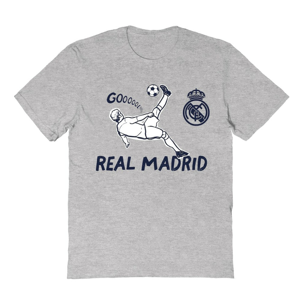 Real Madrid Vive La Fete Youth Chilena Style T-Shirt Gray
